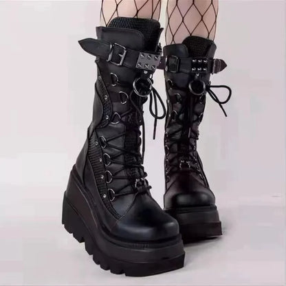 Aurora | High Platform High Heels Boots - TrendHavenCo