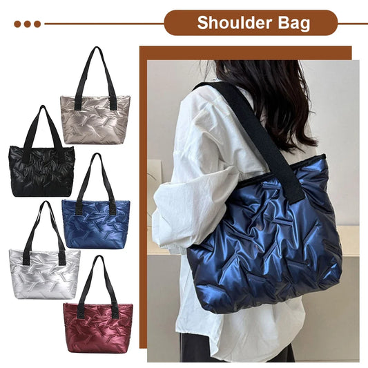 Eden | Large Tote Padded Quilted Handbags - TrendHavenCo