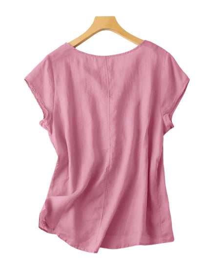 Venus | Casual Lace Stitching Tops Blouse - TrendHavenCo