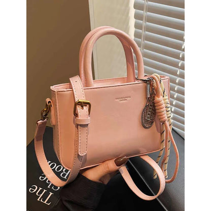 Audrey | Top-handle Single Shoulder Bags with Pendant - TrendHavenCo