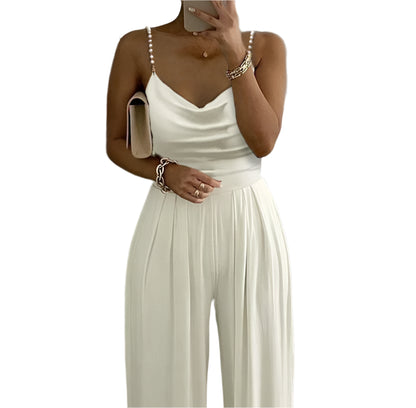 Della | Sleeveless Jump Suits Long Pants