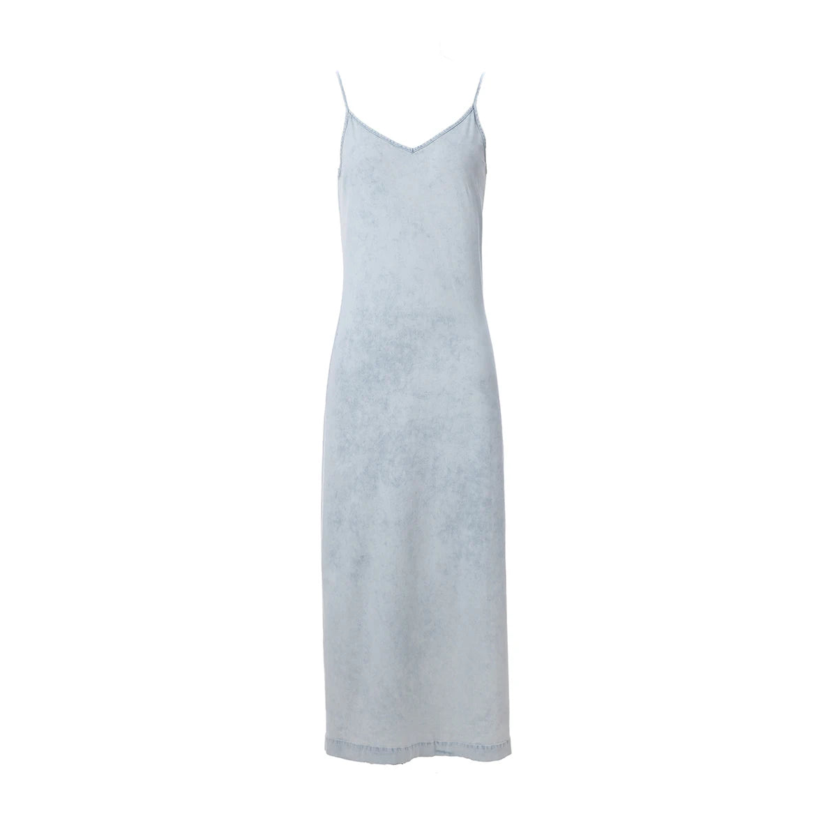 Mckenzie | Lightweight Denim Wrap Blouse & Slip Dress