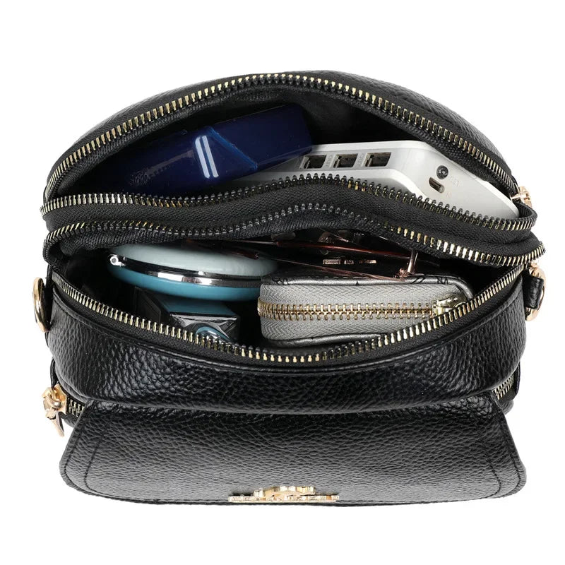 Ruby | Soft Leather Handbag Crossbody Bag - TrendHavenCo