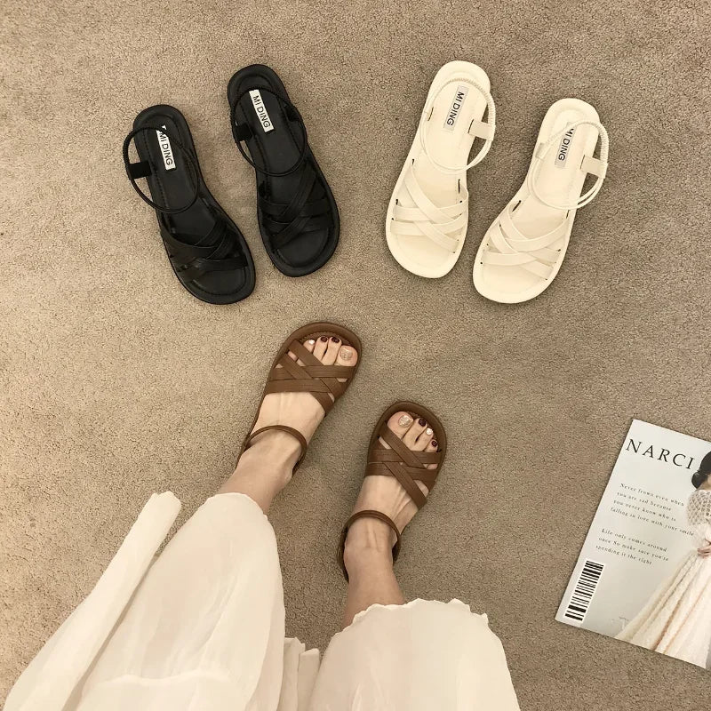 Anahi | Women Sandals Classics Ankle Strap Flat Shoes
