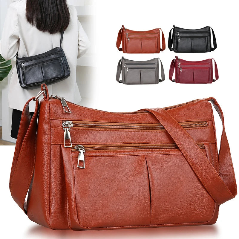 Shein | Ladies Shoulder Bags Soft Leather - TrendHavenCo