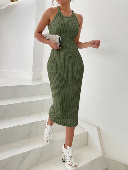Ruth | Bodycon Ribbed Knit Tank Dress