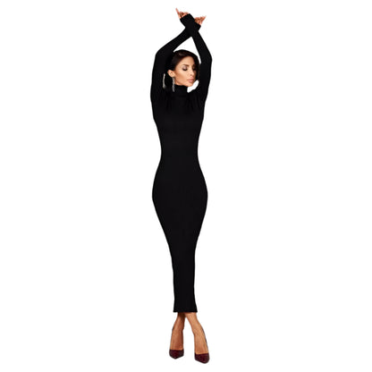 Molly | Sexy Turtleneck Knitted Bodycon Dress
