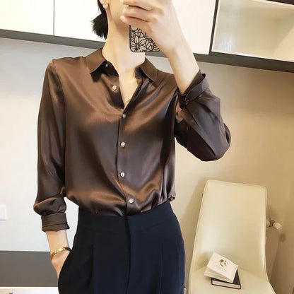 Alessandra | Plain Long Sleeve Blouse