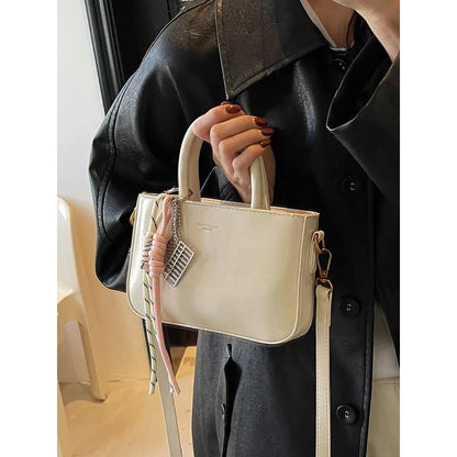 Audrey | Top-handle Single Shoulder Bags with Pendant - TrendHavenCo