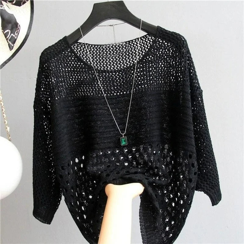 Aubrey | Knitted Vest Hollow Out Streetwear