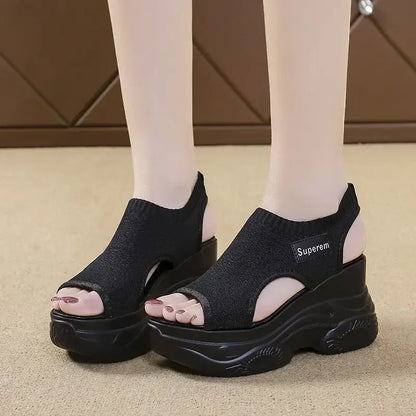 Daleyza | Knitting Mesh Breathable Wedge Platform