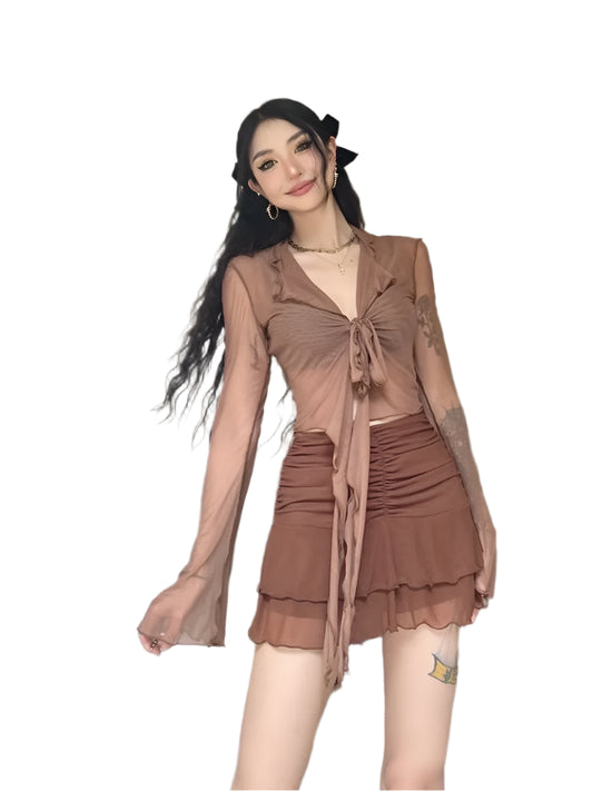 Arleth | Long Flare Sleeve Blouses