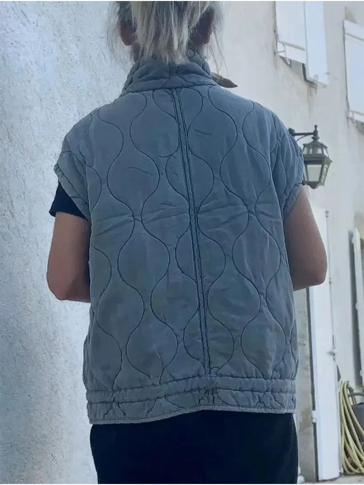 Sloane | Cotton Jacket Vest Sleeveless Waistcoat