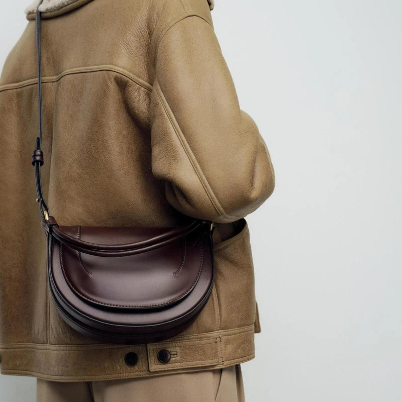 Adeline | Saddle Handbags Flap Shoulder Bag - TrendHavenCo