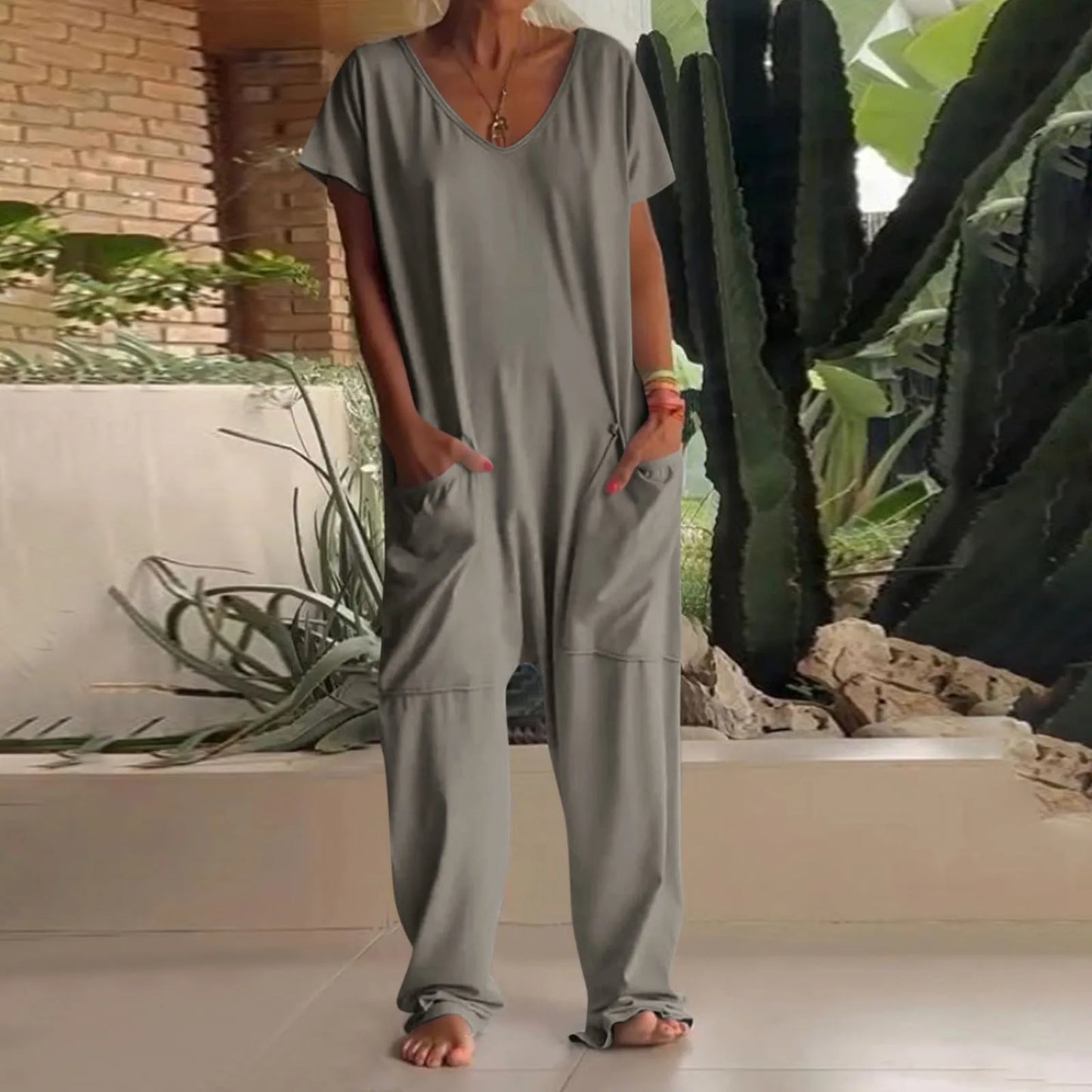 Stephanie | Short Sleeve Jumpsuits