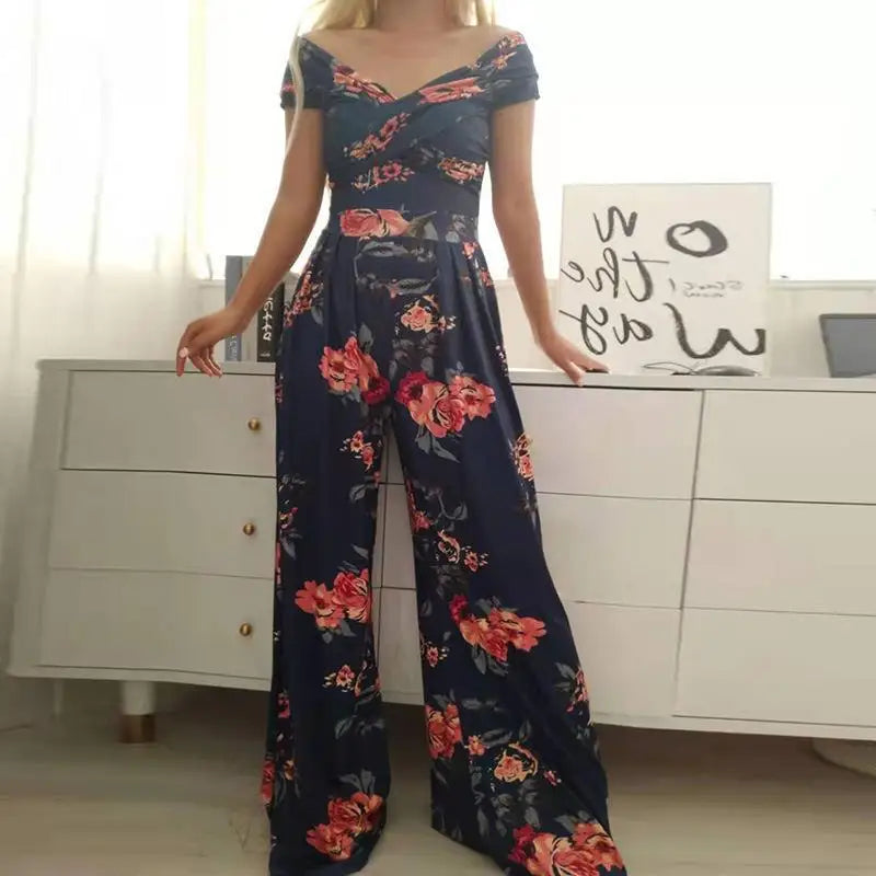 Yara | Printed Loose High Waist Jumpsuit