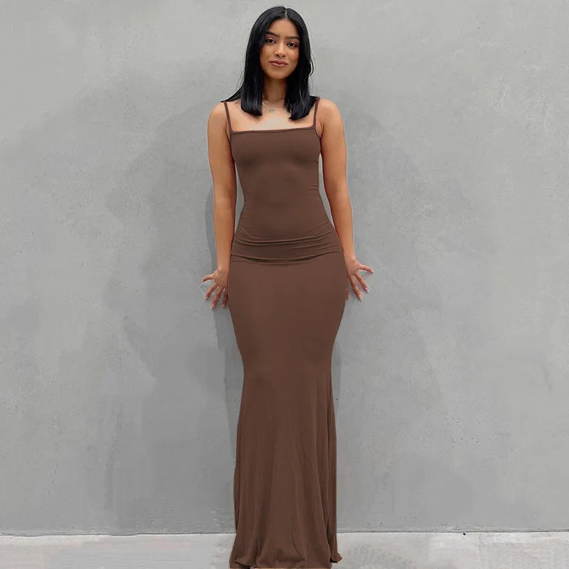 Dakota | Sexy Spaghetti Strap Long Dress