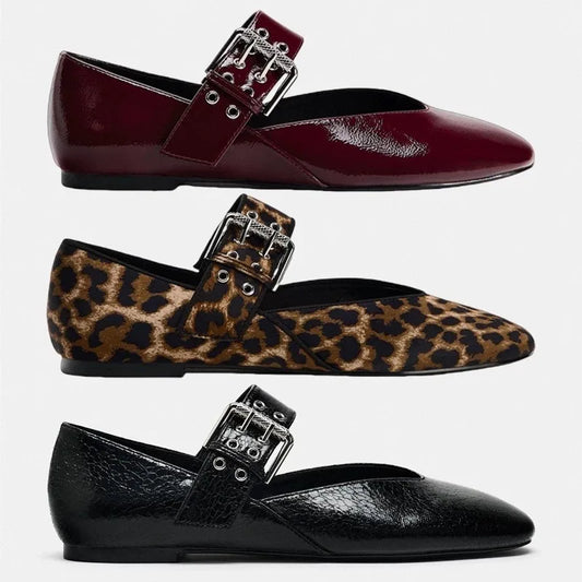 Harper | Shallow Mouth Pointed Toe Loafers - TrendHavenCo
