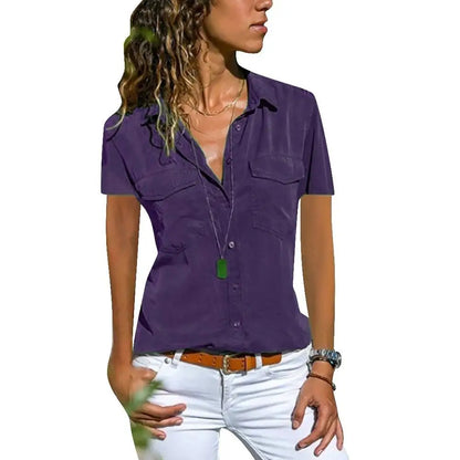 Mary | Casual Blouse  Y2K Crop T-shirt Tee