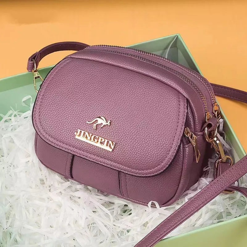 Ruby | Soft Leather Handbag Crossbody Bag - TrendHavenCo