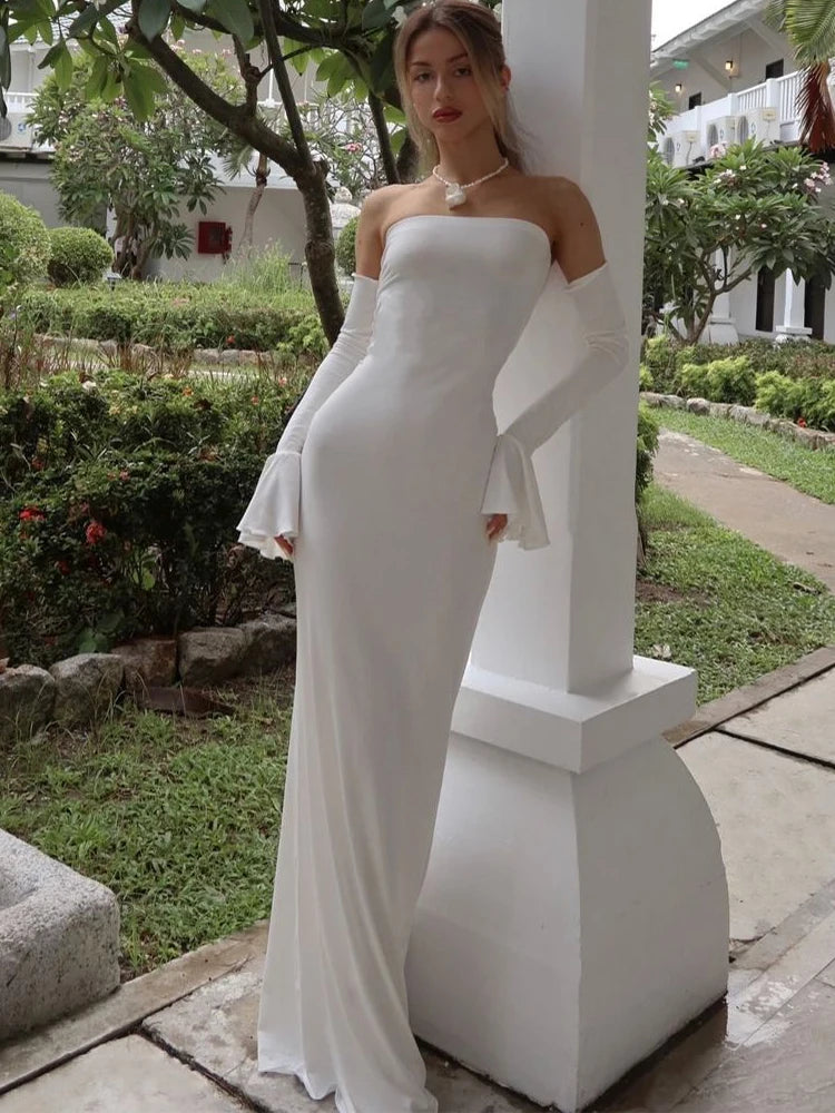 Adriana | Elegant Evening Off Shoulder Dress