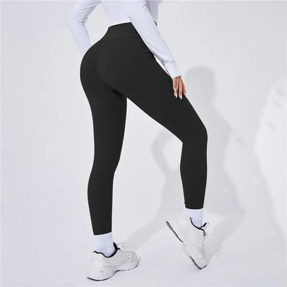 High Waist Yoga Warm Leggins Sports Tights Thermal Woman Running Pants Sexy Butt Lifting Leggings Push Up Panties Gym Fitness - TrendHavenCo