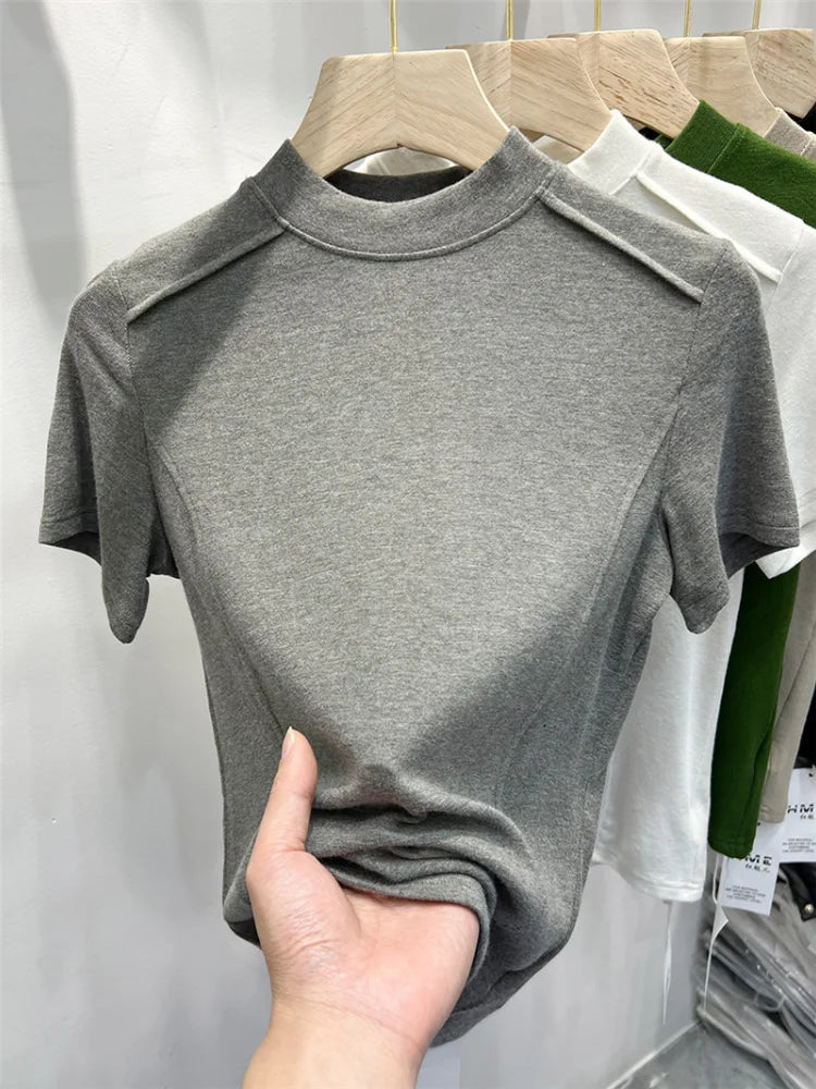 Alyssa | Short-sleeved Blouse Shirt Tops