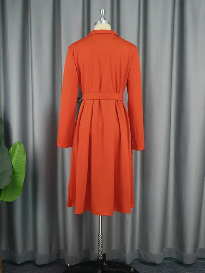 Brooke | Long Sleeve Button Down Dress