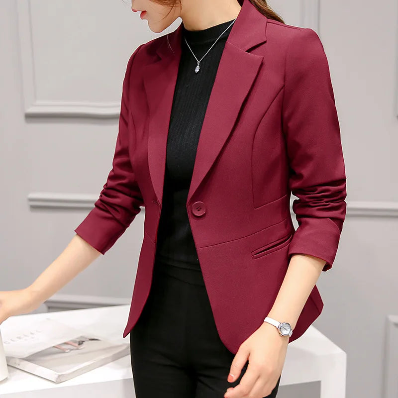 Veronica | Long Sleeve Blazers Pockets Jackets Coat