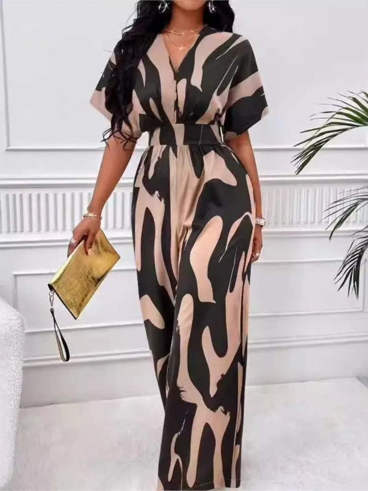 Maxine | Short Sleeved High Waist Sexy Jumpsuits