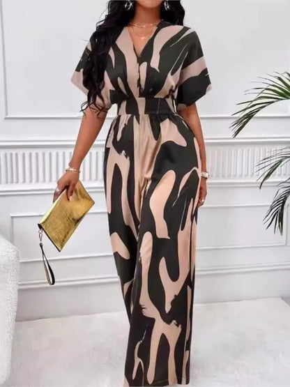 Maxine | Short Sleeved High Waist Sexy Jumpsuits