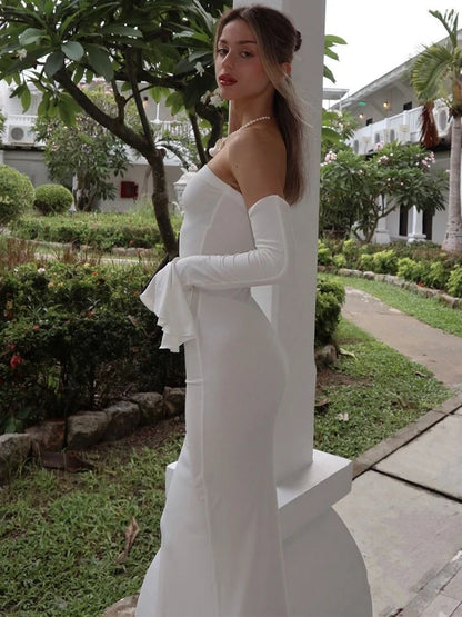 Adriana | Elegant Evening Off Shoulder Dress
