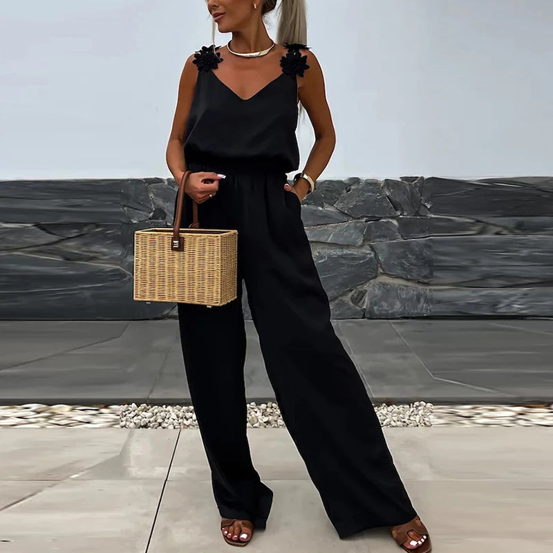 Nadia | Loose Long Pants Jumpsuit