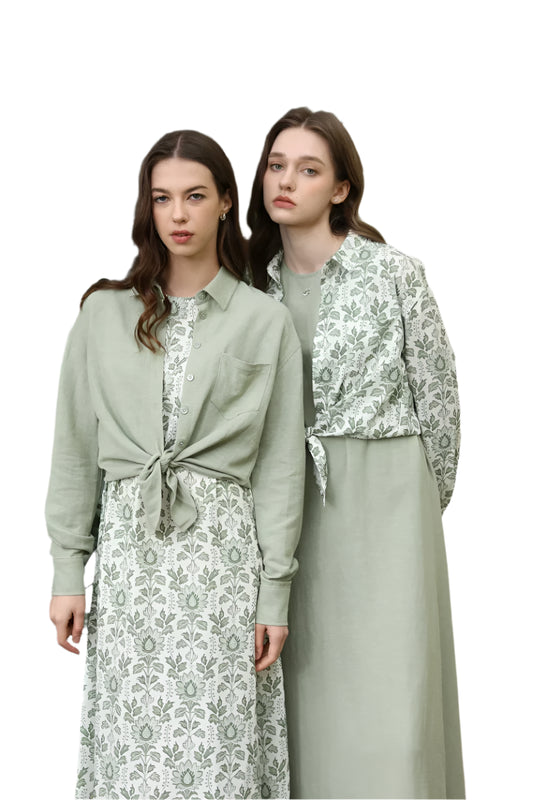 Rylie | linen shirt + dress collection outfit