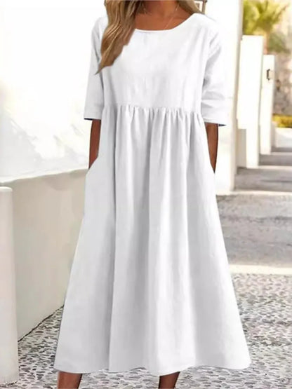 Alayna | O-neck Short Sleeve Dress