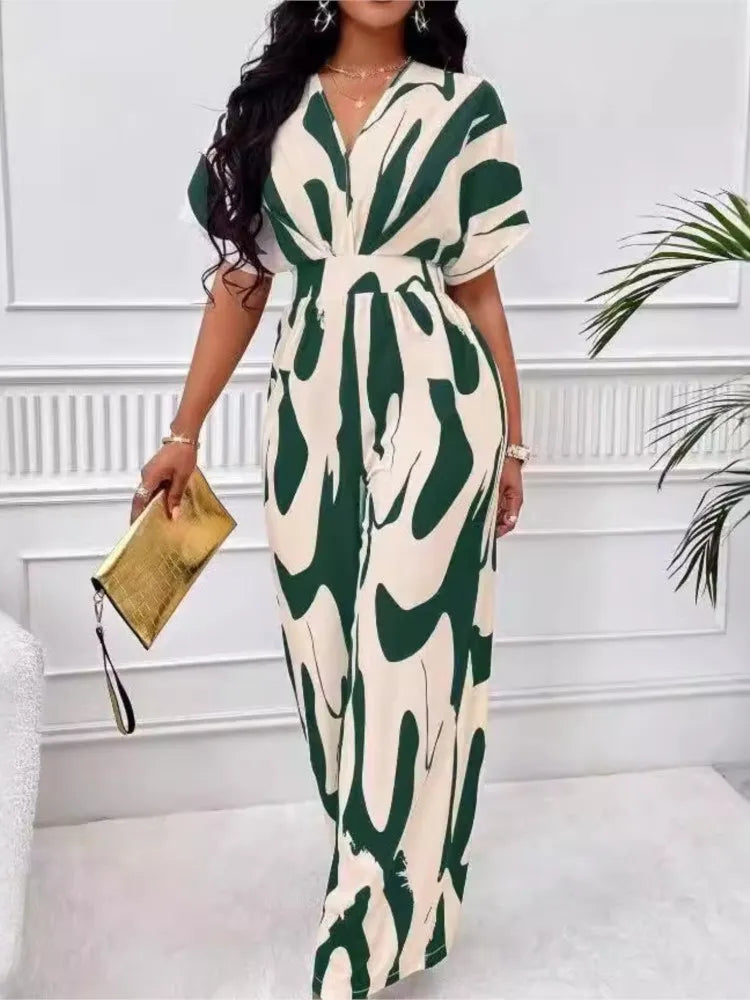 Maxine | Short Sleeved High Waist Sexy Jumpsuits