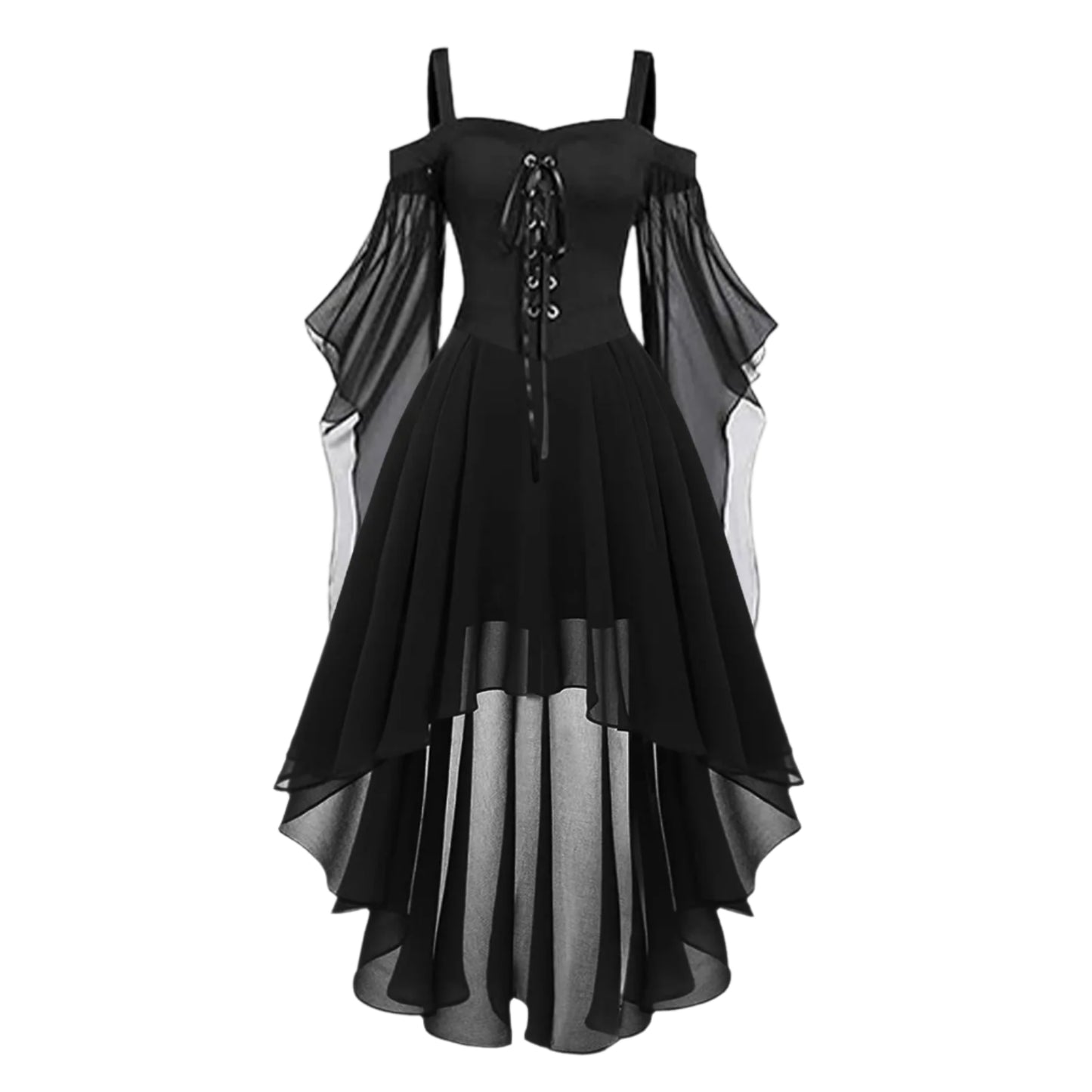 Palmer | Gothic Style Vintage Midi Medieval Dress