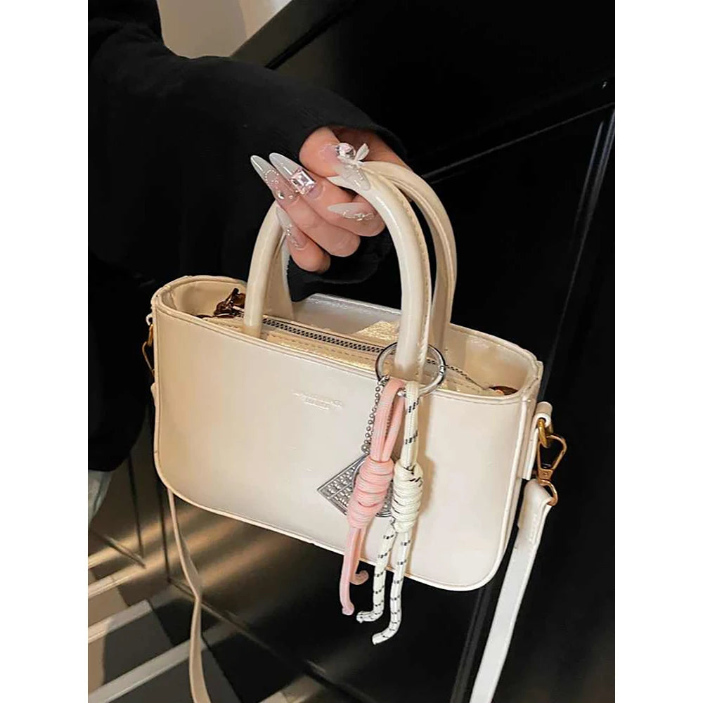 Audrey | Top-handle Single Shoulder Bags with Pendant - TrendHavenCo