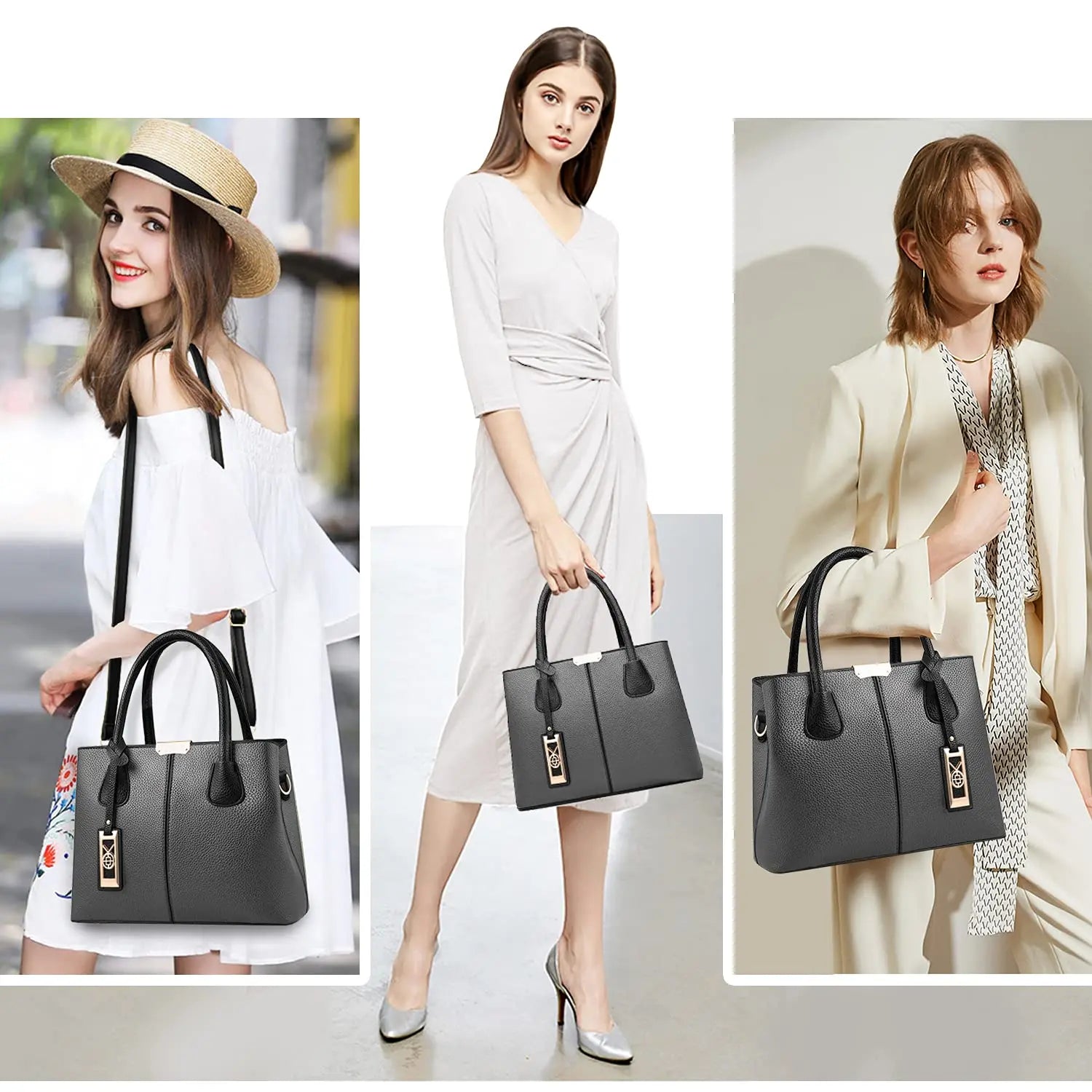 Amanda | Elegant Leather Handbag - TrendHavenCo