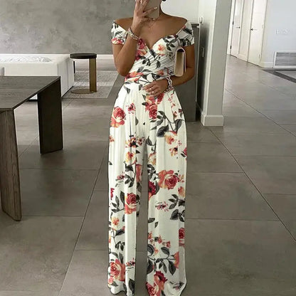 Yara | Printed Loose High Waist Jumpsuit