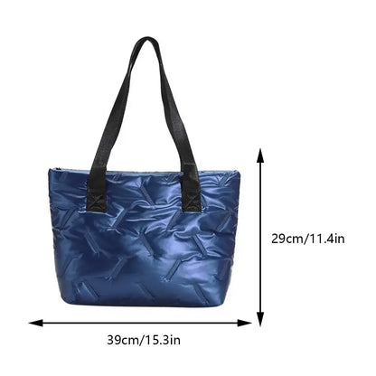 Eden | Large Tote Padded Quilted Handbags - TrendHavenCo
