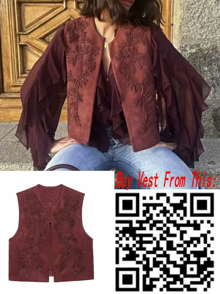 Briella | Loose Long Sleeve Layered Ruffles Blouses