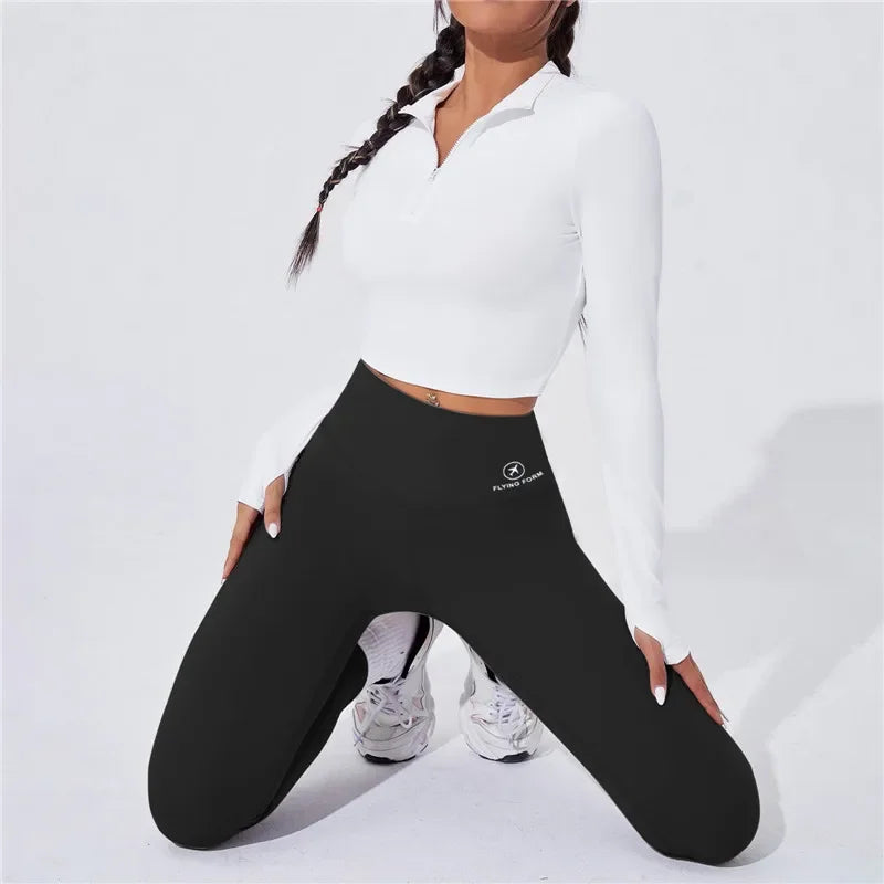 High Waist Yoga Warm Leggins Sports Tights Thermal Woman Running Pants Sexy Butt Lifting Leggings Push Up Panties Gym Fitness - TrendHavenCo