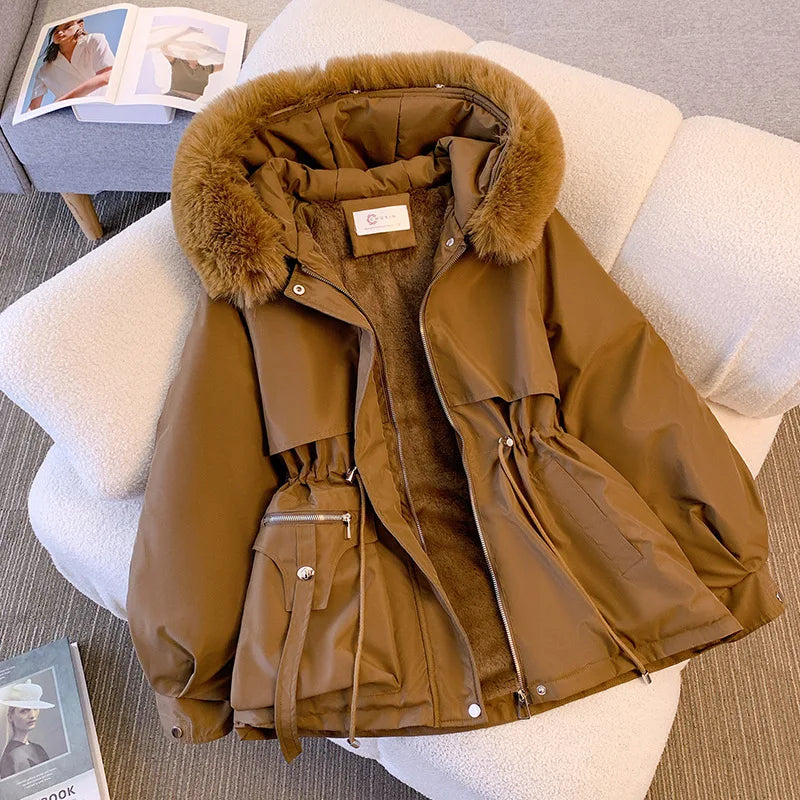 Piper | Fleece Lined Hood Down Jacket Coat