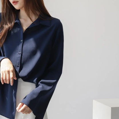 Venice | Chiffon Blouse Long Flare Sleeve - TrendHavenCo