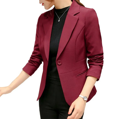 Veronica | Long Sleeve Blazers Pockets Jackets Coat