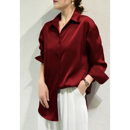 Alessandra | Plain Long Sleeve Blouse