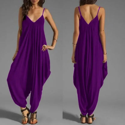 Edith | Sexy V-Neck Sleeveless Jumpsuits