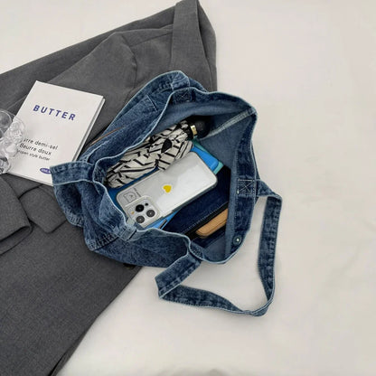 Zoey | Women Shoulder Bag Denim Handbag - TrendHavenCo