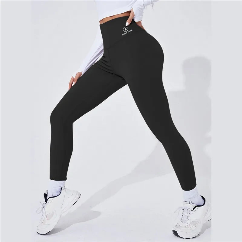 High Waist Yoga Warm Leggins Sports Tights Thermal Woman Running Pants Sexy Butt Lifting Leggings Push Up Panties Gym Fitness - TrendHavenCo